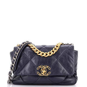 Chanel Medium 19 Flap Bag Quilted Leather
